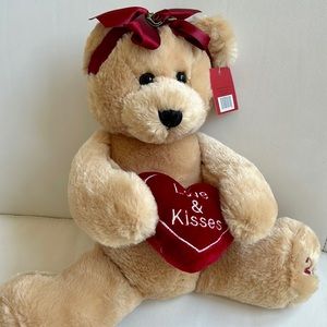 Love & Kisses Teddy Bear 12”
